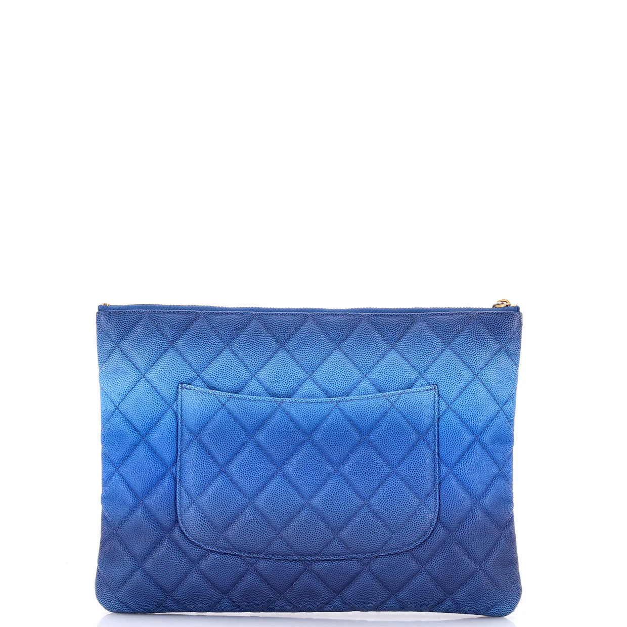 O Case Clutch Quilted Ombre Caviar Medium - Deep Luxury