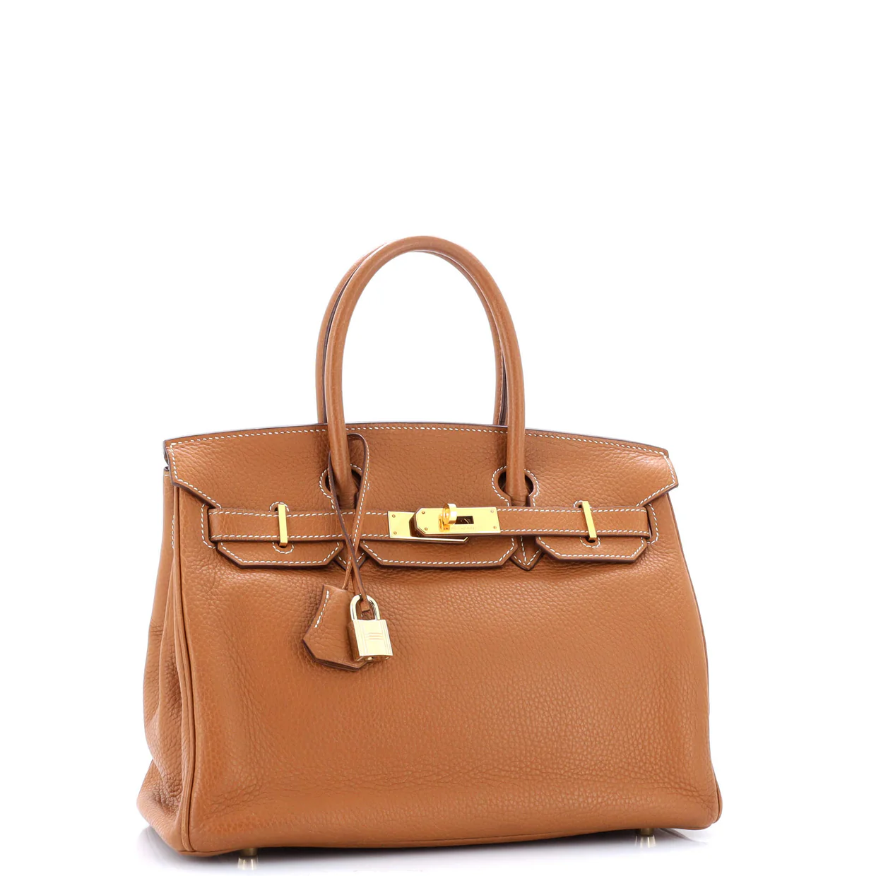 Birkin Handbag Gold Clemence with Gold Hardware 30 - Deep Luxury