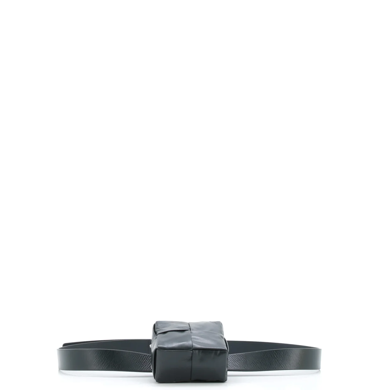 Cassette Stretch Pouch Belt Bag Maxi Intrecciato Leather - Deep Luxury