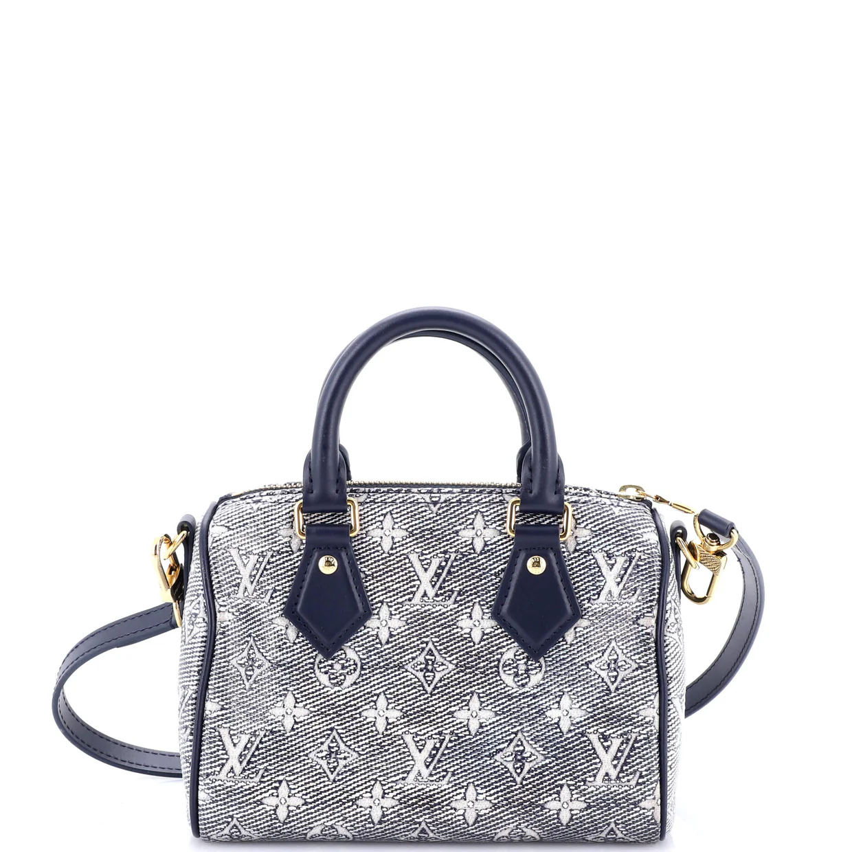 Speedy Bandouliere Bag Monoglam Jacquard Canvas 20 - Deep Luxury