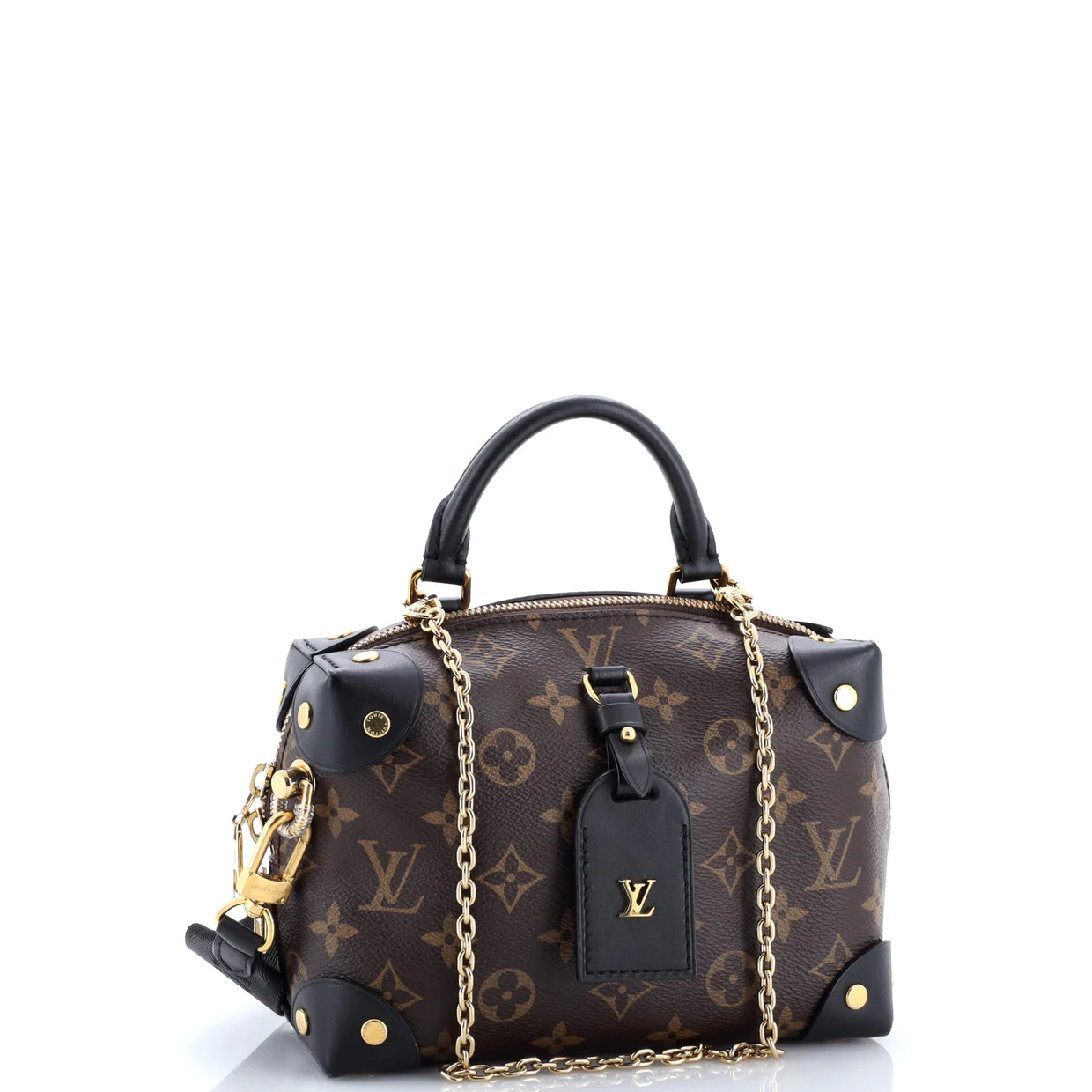 Petite Malle Souple Handbag Monogram Canvas - Deep Luxury