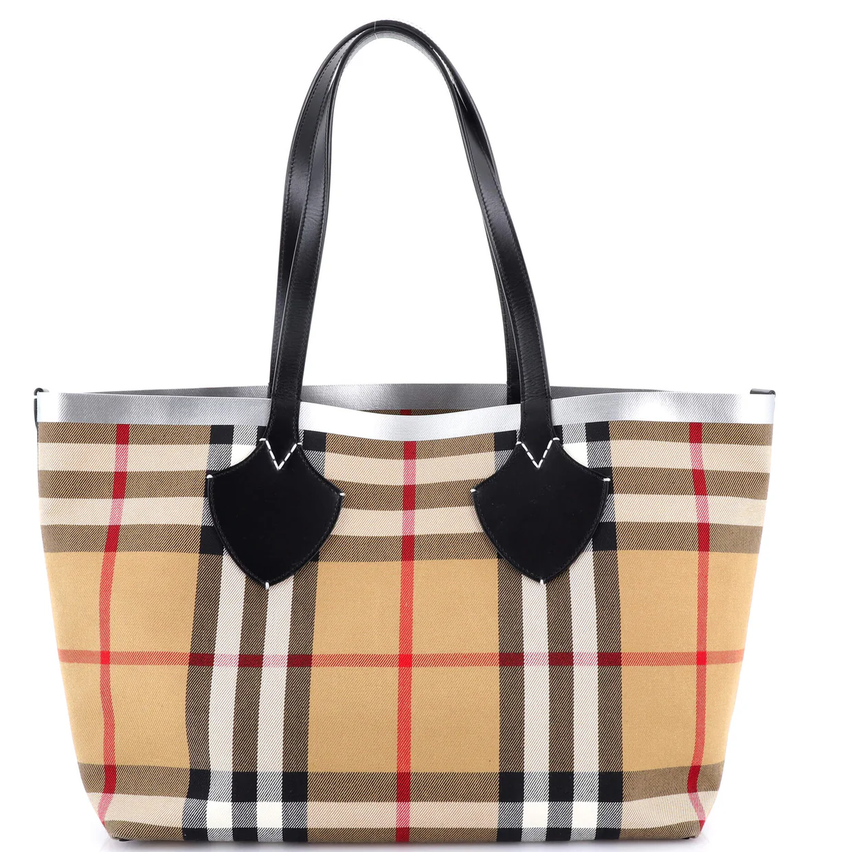 Reversible Giant Tote Vintage Check Canvas Large - Deep Luxury