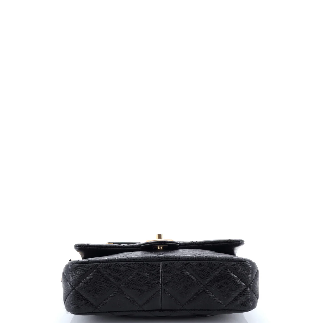 CC Triple Chain Flap Bag Quilted Caviar Small - Deep Luxury