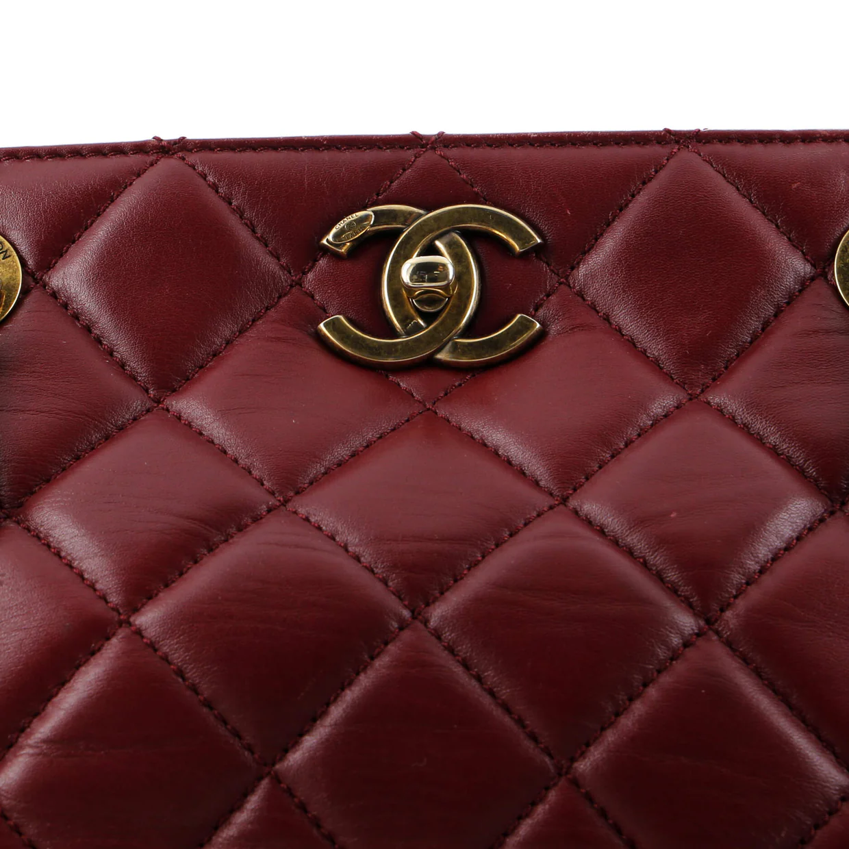 Perfect Edge Tote Quilted Leather Mini - Deep Luxury