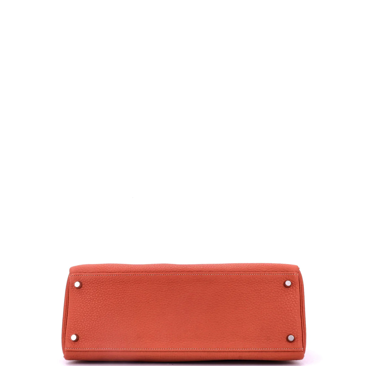 Kelly Amazone Handbag Sanguine Clemence with Palladium Hardware 35 - Deep Luxury