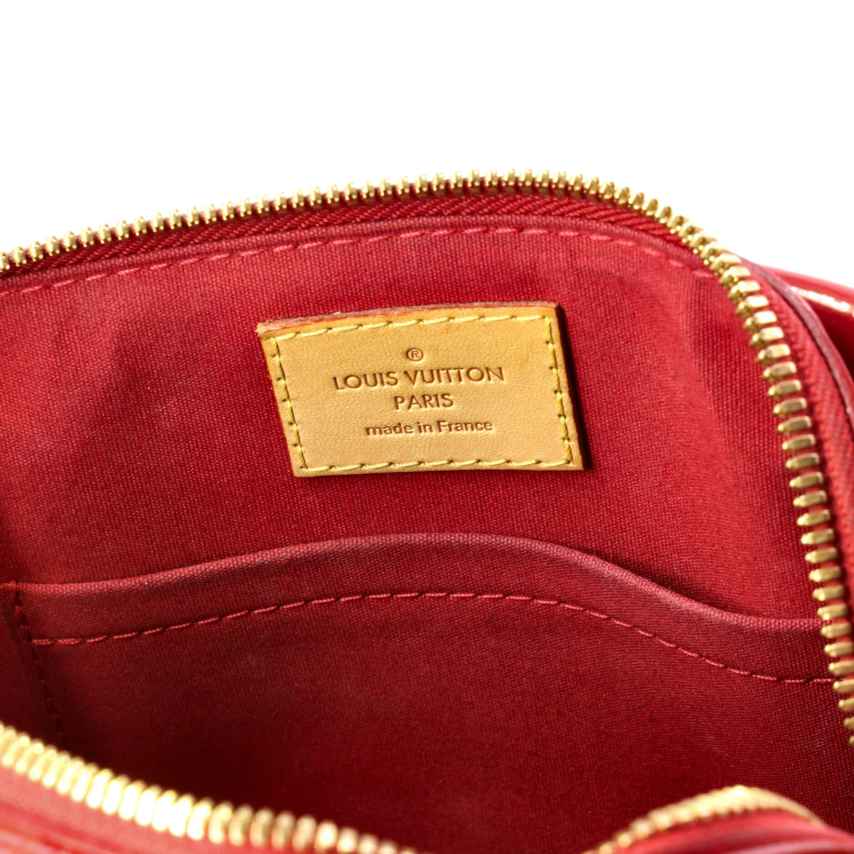 Alma Handbag Limited Edition Monogram Vernis Rayures BB - Deep Luxury