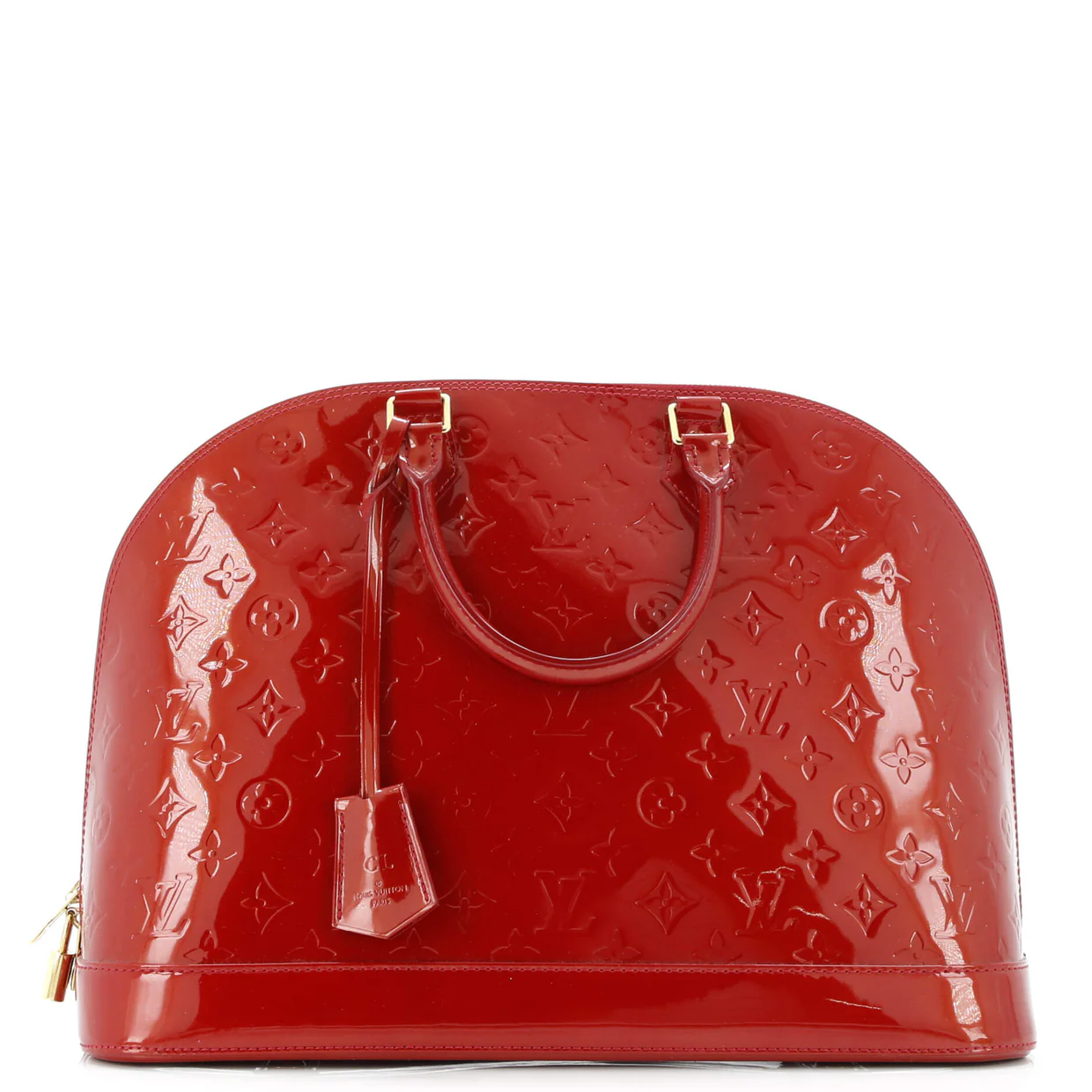 Alma Handbag Monogram Vernis GM - Deep Luxury