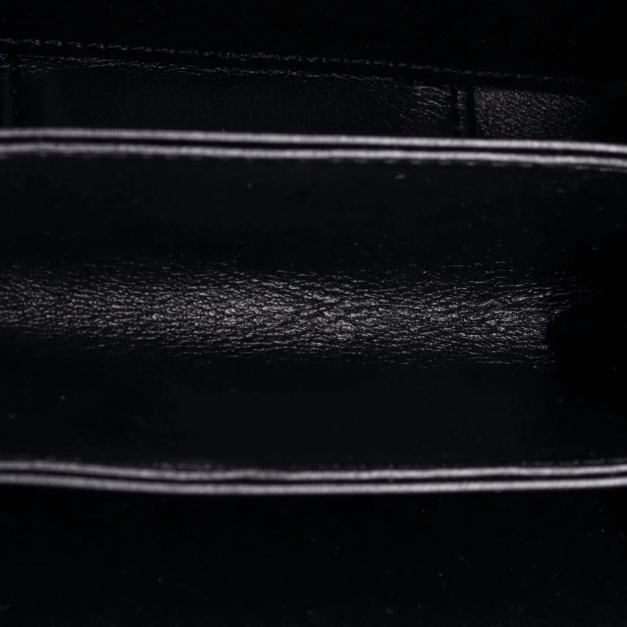 So Black Zip Around Vanity Clutch with Chain Strass Embellished Satin with Leather - Deep Luxury