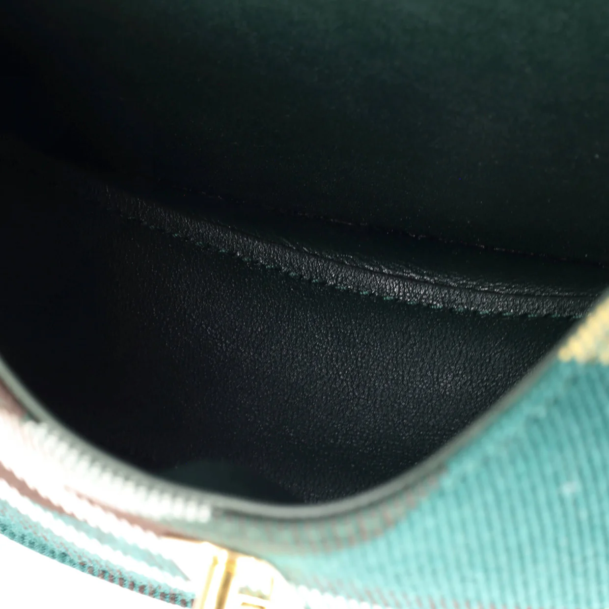 Rocking Horse Shoulder Bag Check Jacquard with Leather Mini - Deep Luxury