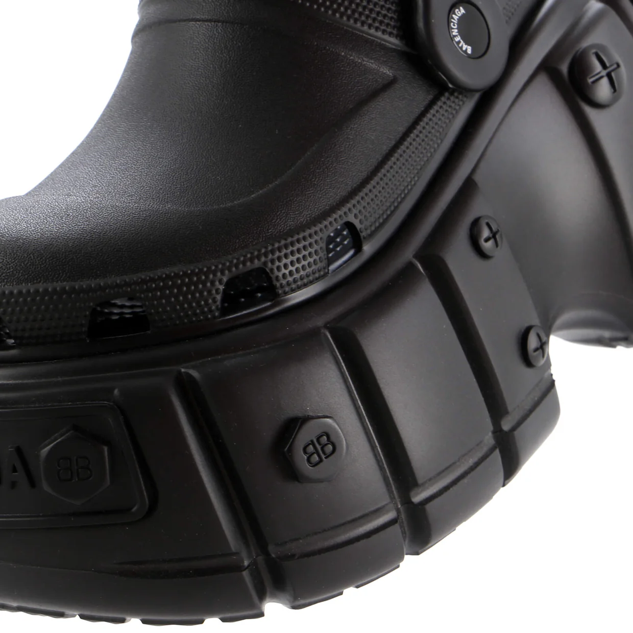 x Crocs Hardcrocs Platform Sandals Rubber - Deep Luxury