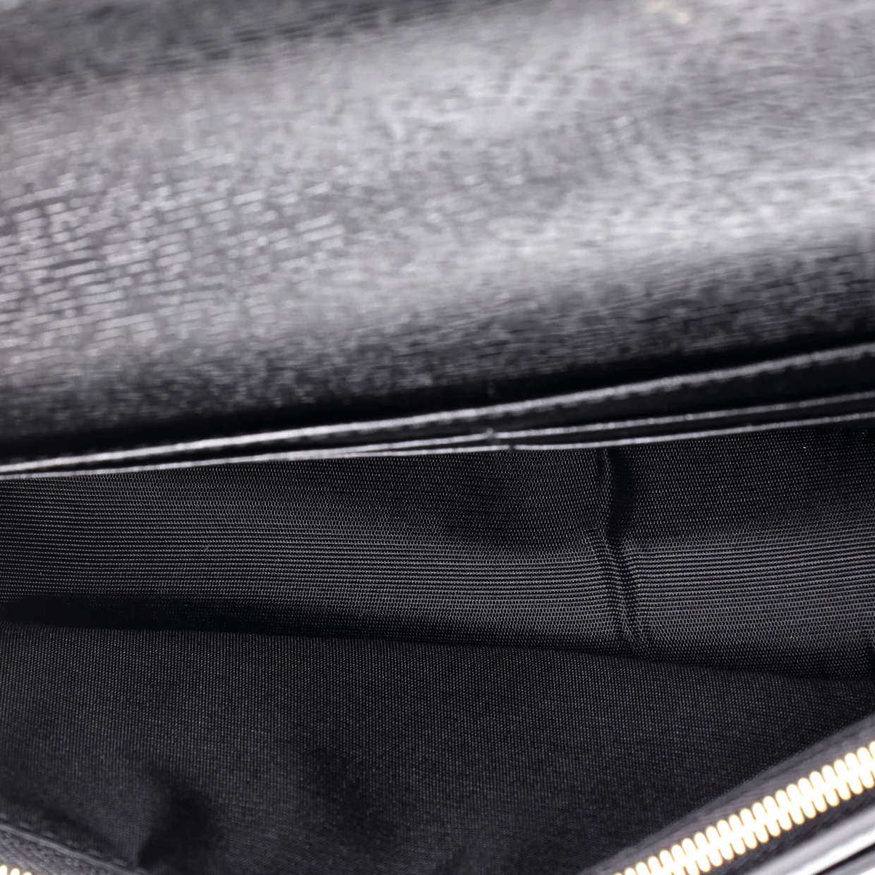 Script Logo Chain Wallet Leather Small - Deep Luxury