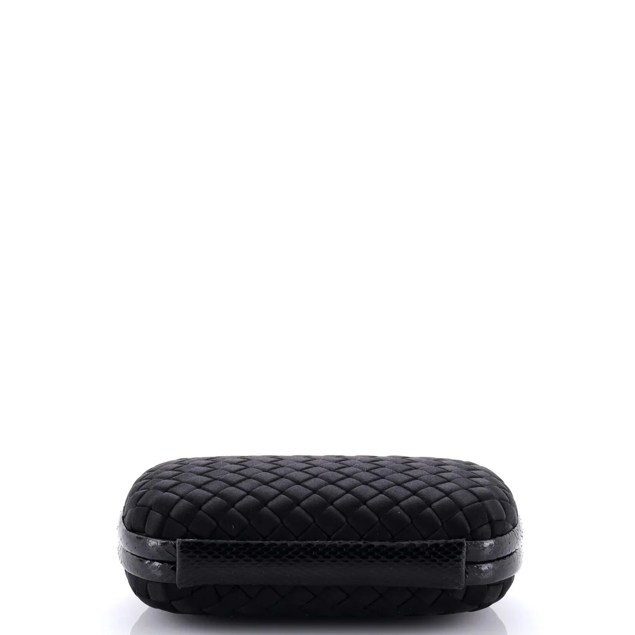 Box Knot Clutch Intrecciato Satin Small - Deep Luxury