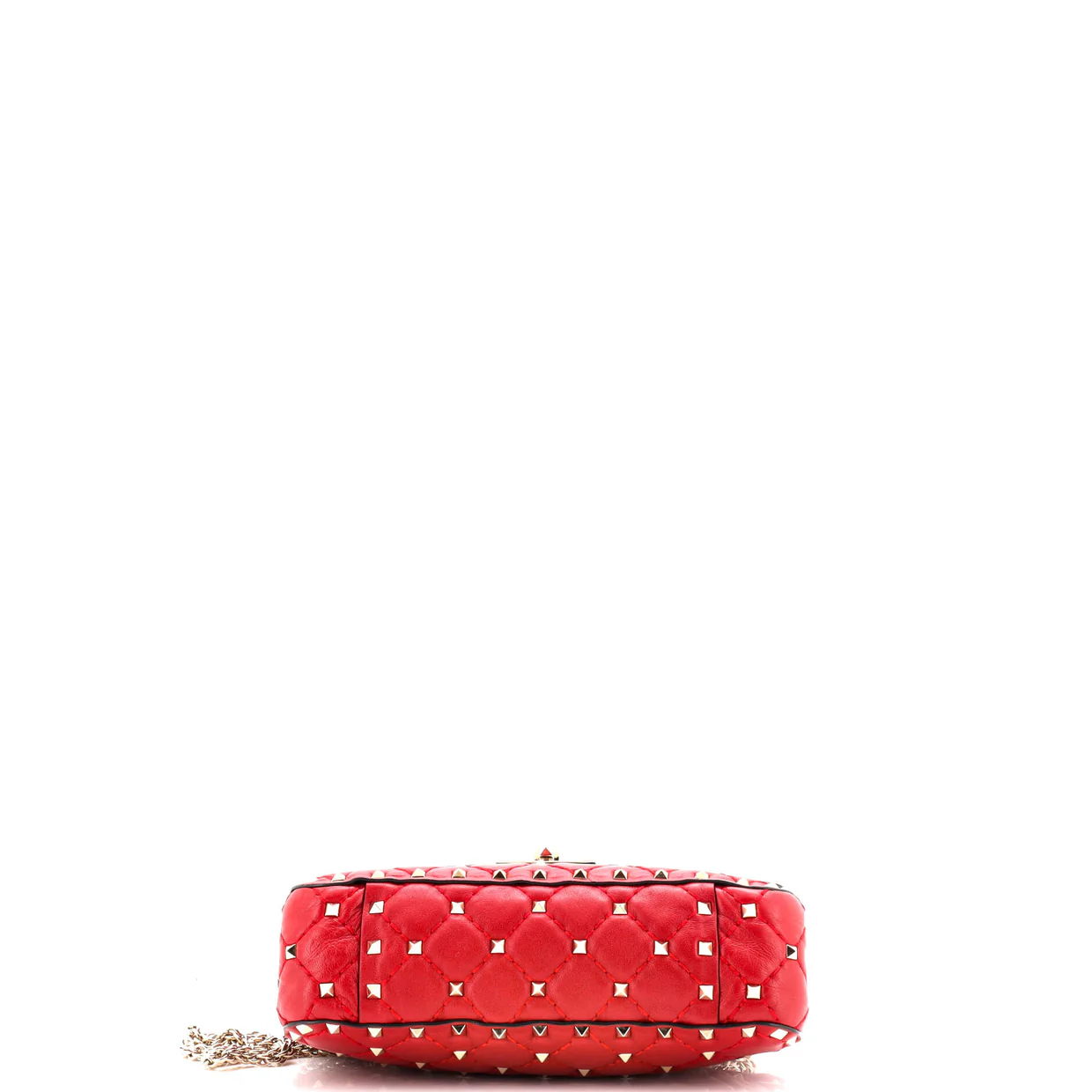 Rockstud Spike Flap Bag Quilted Leather Small - Deep Luxury