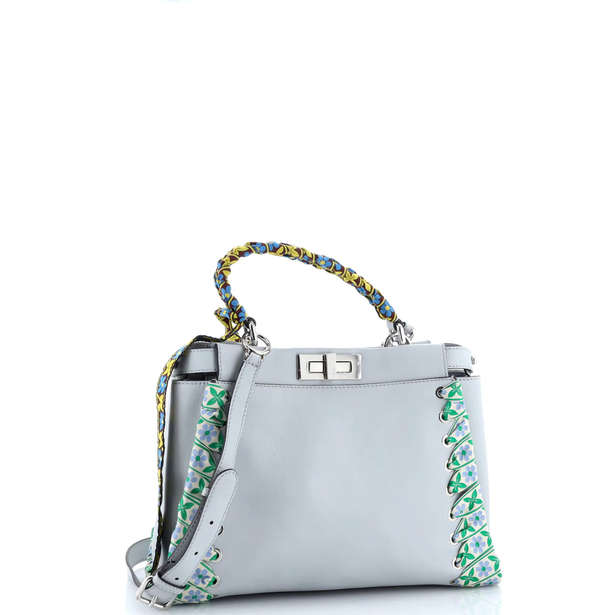 Peekaboo Bag Leather with Ribbon Whipstitch Regular - Deep Luxury