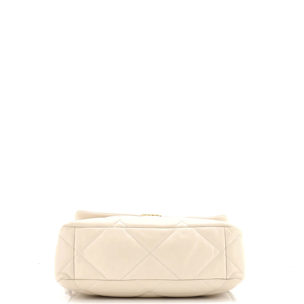 19 Flap Bag Quilted Leather Large - Deep Luxury
