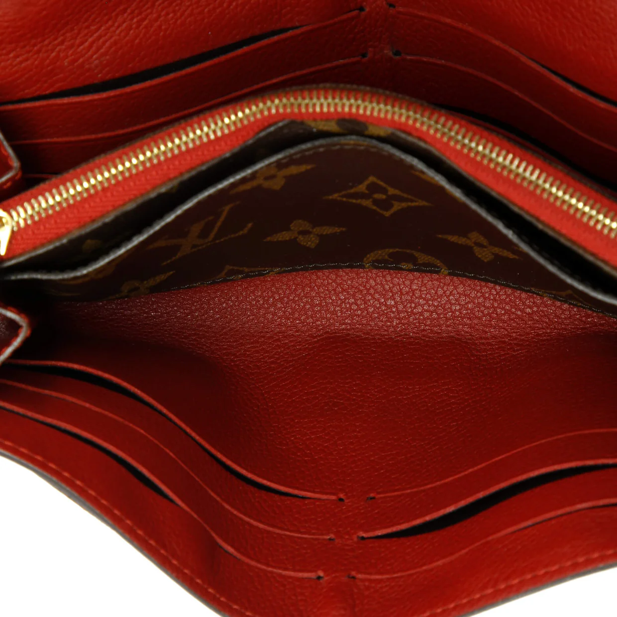 Pallas Wallet Monogram Canvas and Calfskin - Deep Luxury