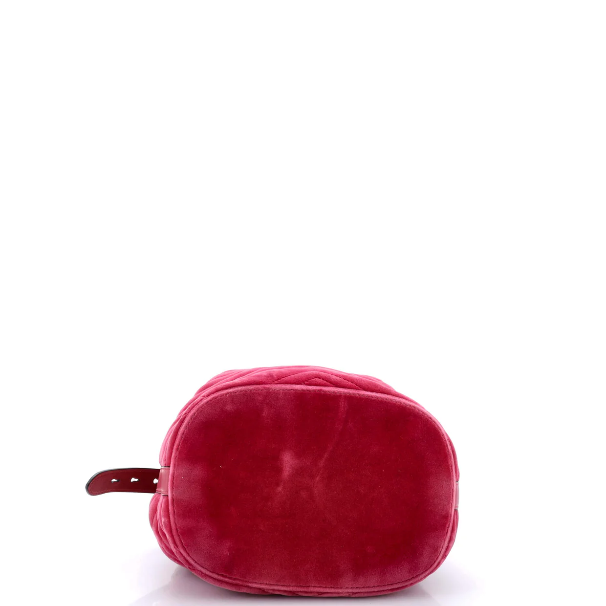 GG Marmont Bucket Bag Matelasse Velvet Small - Deep Luxury