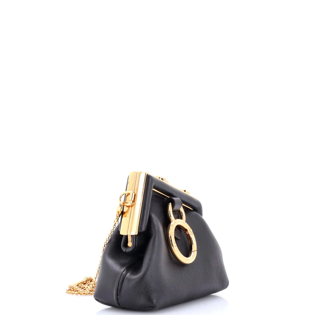 First Charm Crossbody Bag Leather Nano - Deep Luxury