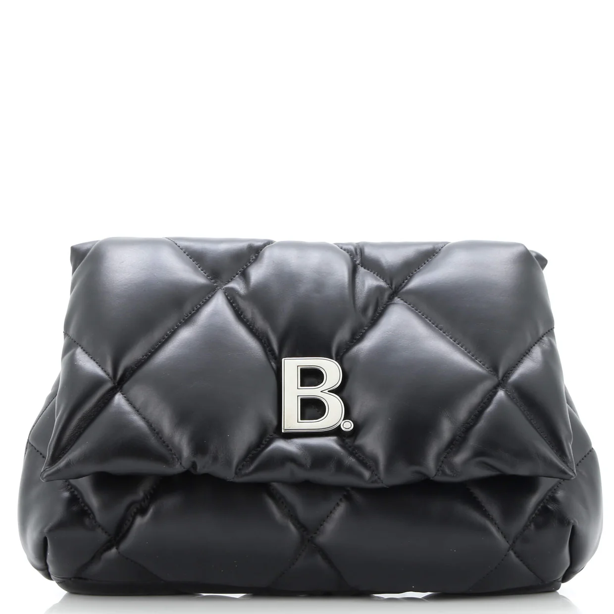 Touch Clutch Quilted Puffy Leather Medium - Deep Luxury