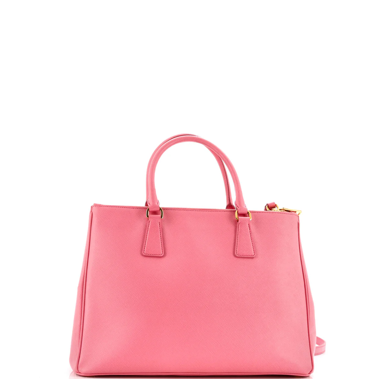 Double Zip Lux Tote Saffiano Leather Medium - Deep Luxury