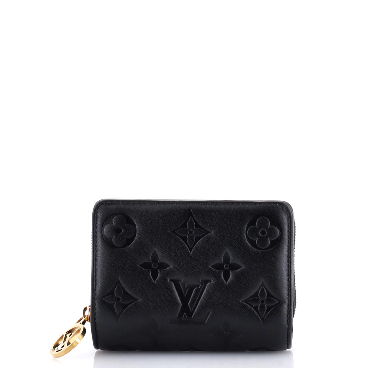 Lou Wallet Monogram Embossed Lambskin - Deep Luxury
