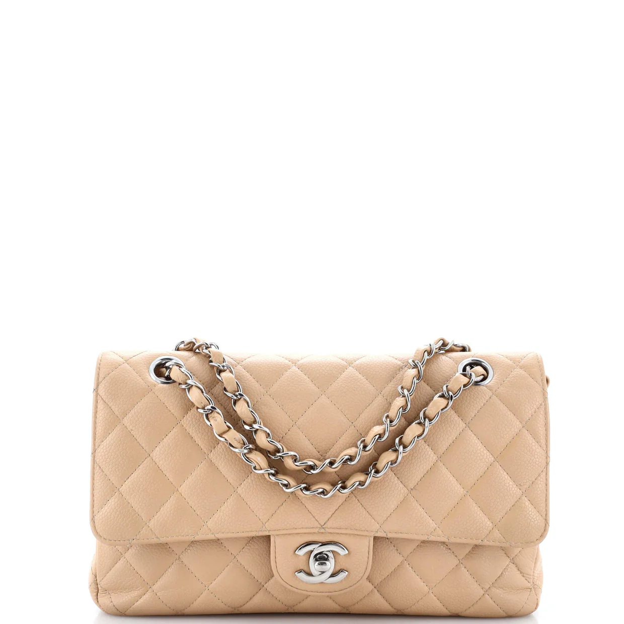 Classic Double Flap Bag Quilted Caviar Medium - Deep Luxury