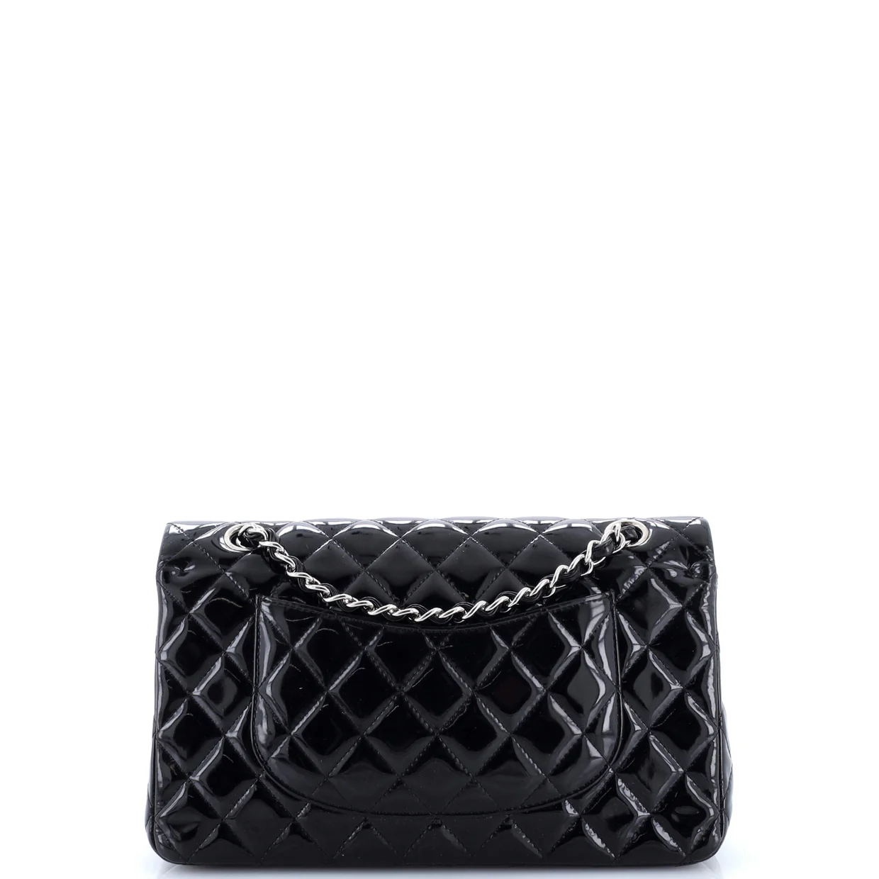 Classic Double Flap Bag Quilted Patent Medium - Deep Luxury