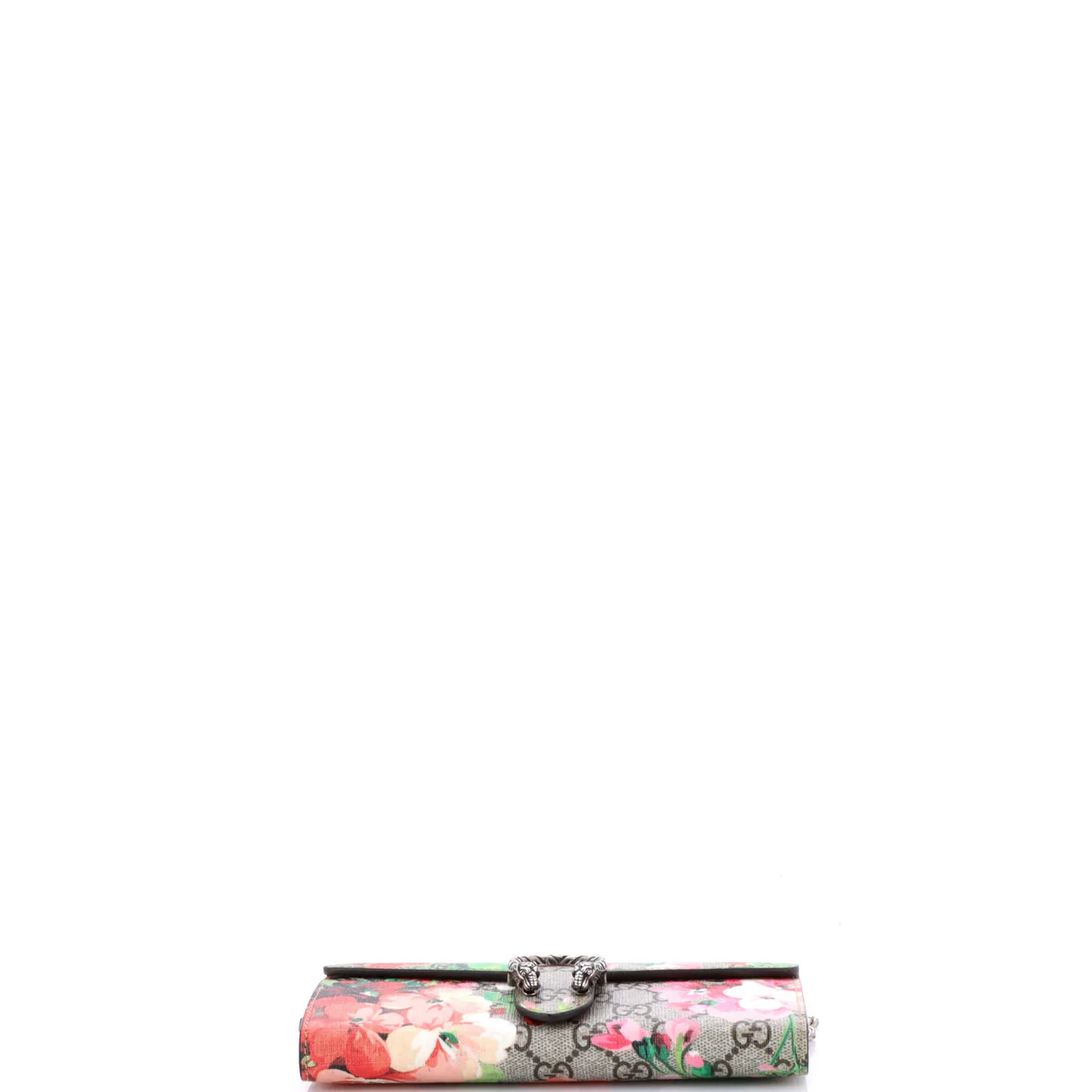Dionysus Chain Wallet Blooms Print GG Coated Canvas Long - Deep Luxury
