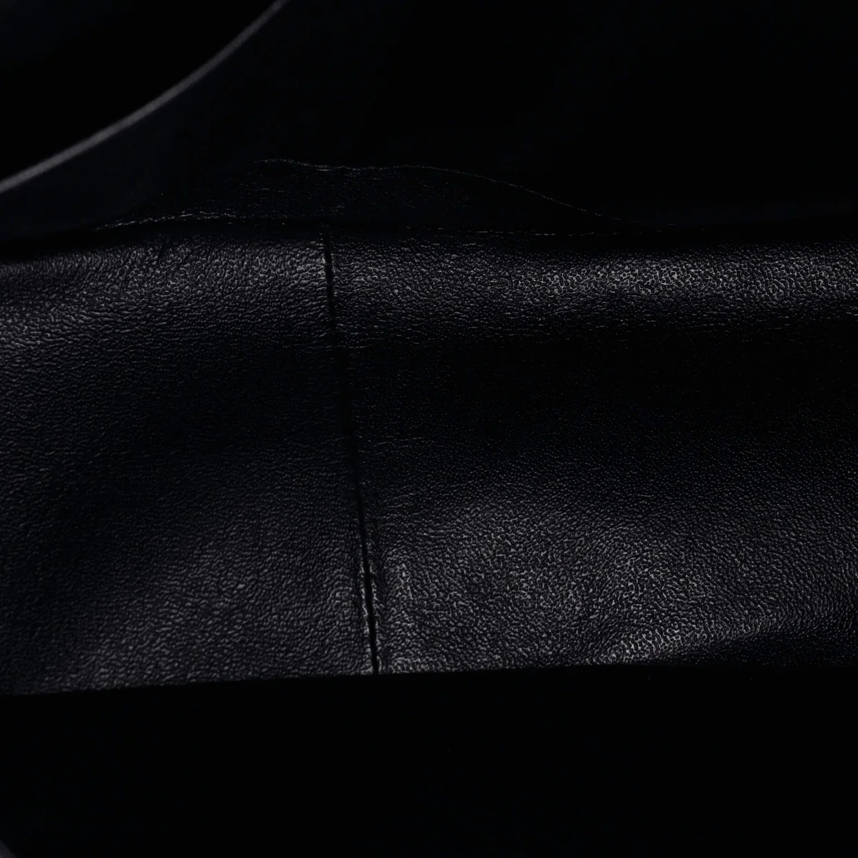 So Black Classic Double Flap Bag Quilted Shiny Crumpled Calfskin Jumbo - Deep Luxury