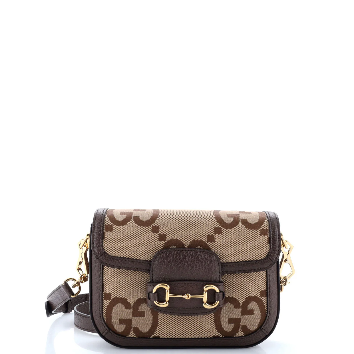 Horsebit 1955 Shoulder Bag Jumbo GG Canvas Mini - Deep Luxury