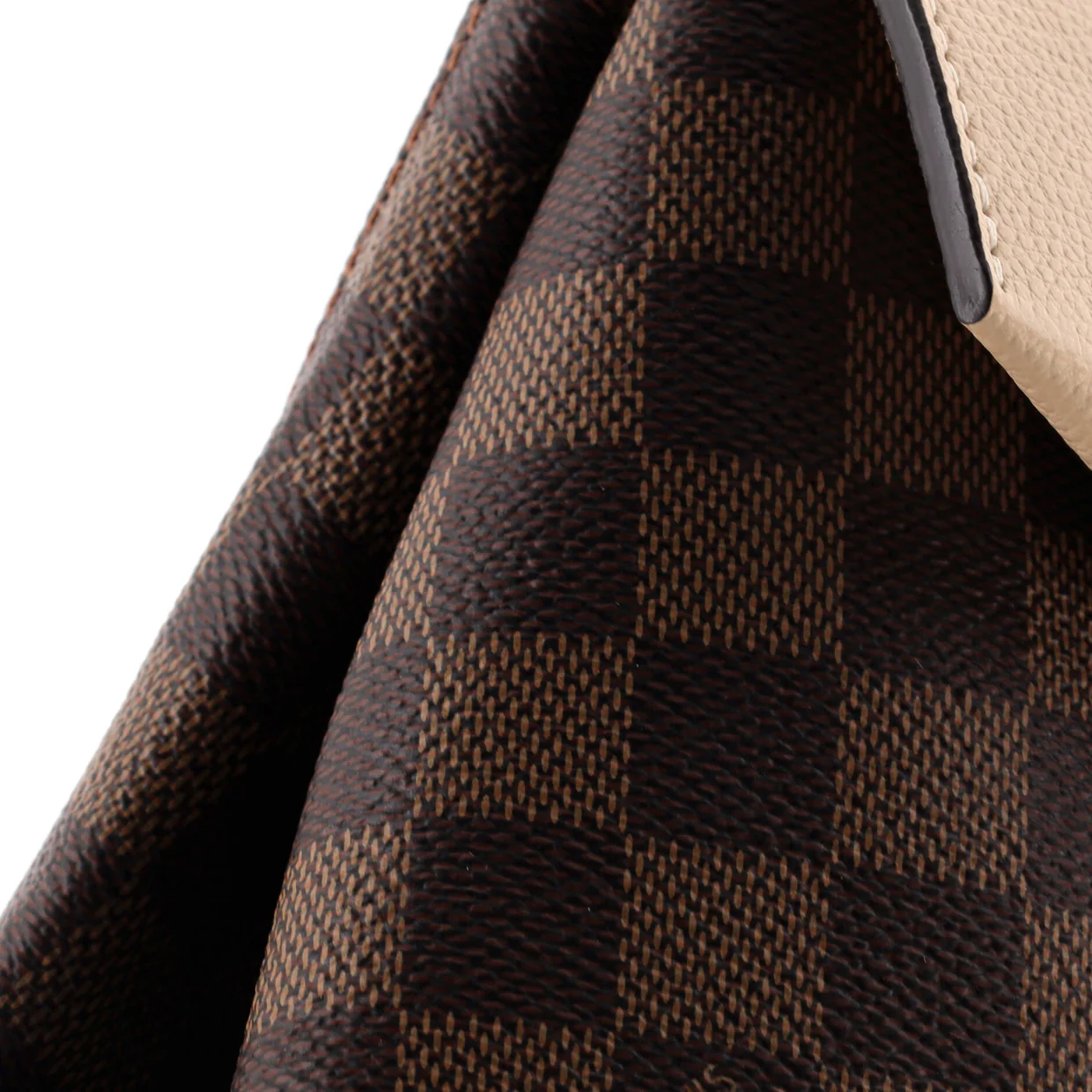 Clapton Backpack Damier and Leather - Deep Luxury