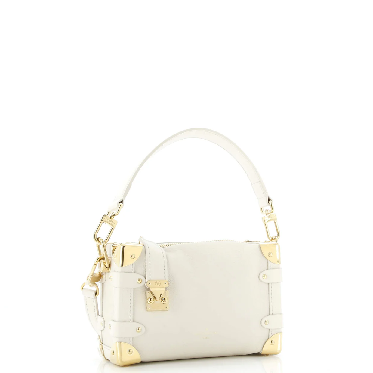 Side Trunk Handbag Taurillon Leather PM - Deep Luxury