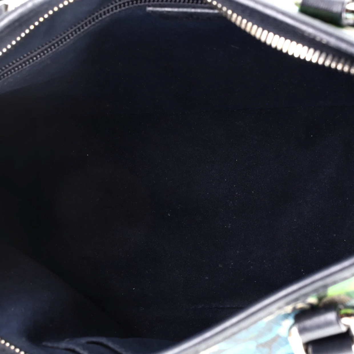 Convertible Zip Tote Blooms Print GG Coated Canvas Medium - Deep Luxury