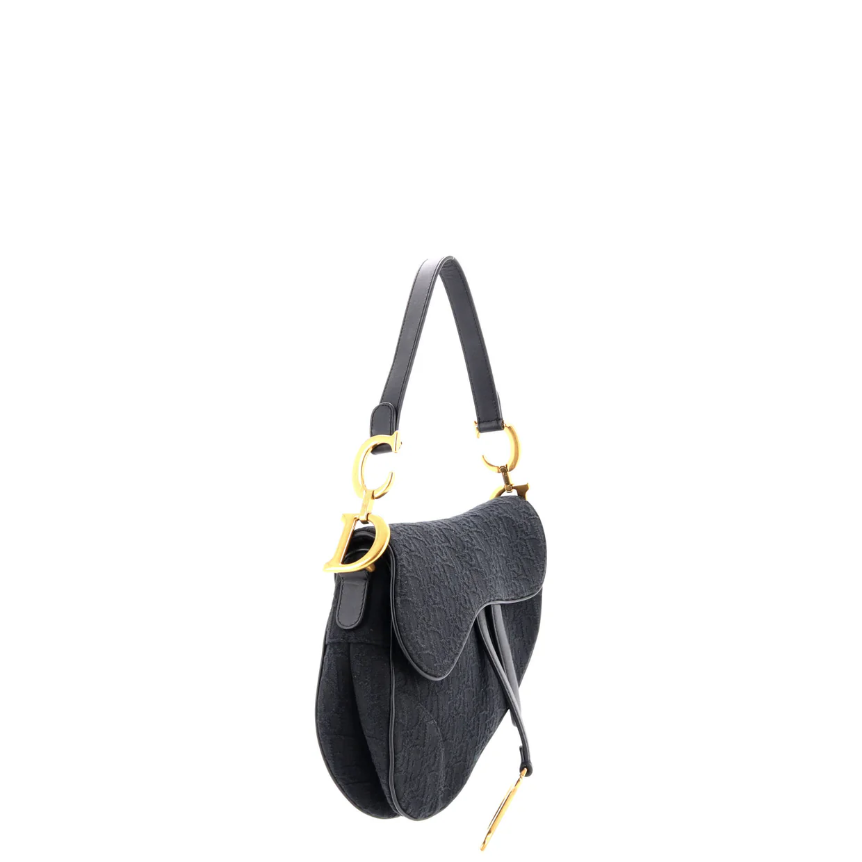 Saddle Handbag Oblique Jacquard Medium - Deep Luxury
