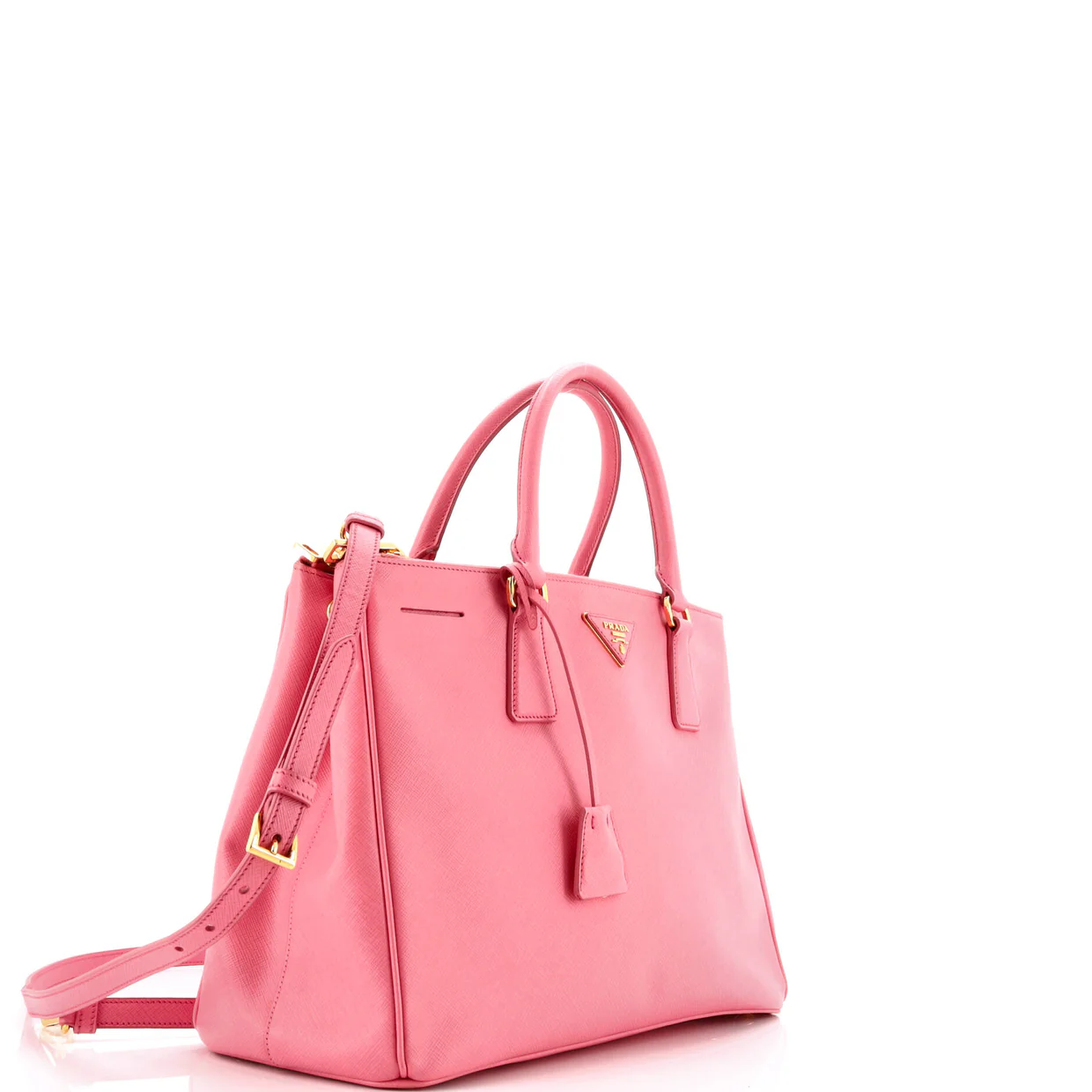Double Zip Lux Tote Saffiano Leather Medium - Deep Luxury