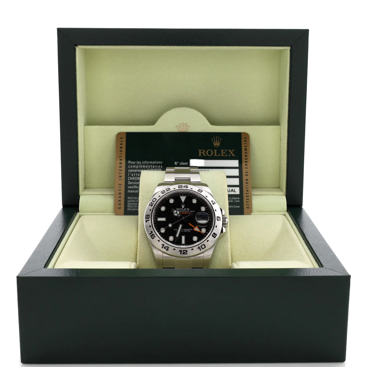 Oyster Perpetual Explorer II Automatic Watch Stainless Steel 42 - Deep Luxury