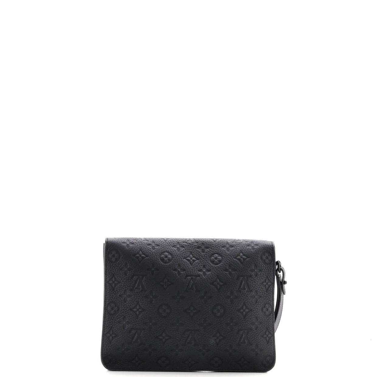 S Lock Clutch Bag Monogram Taurillon Leather - Deep Luxury
