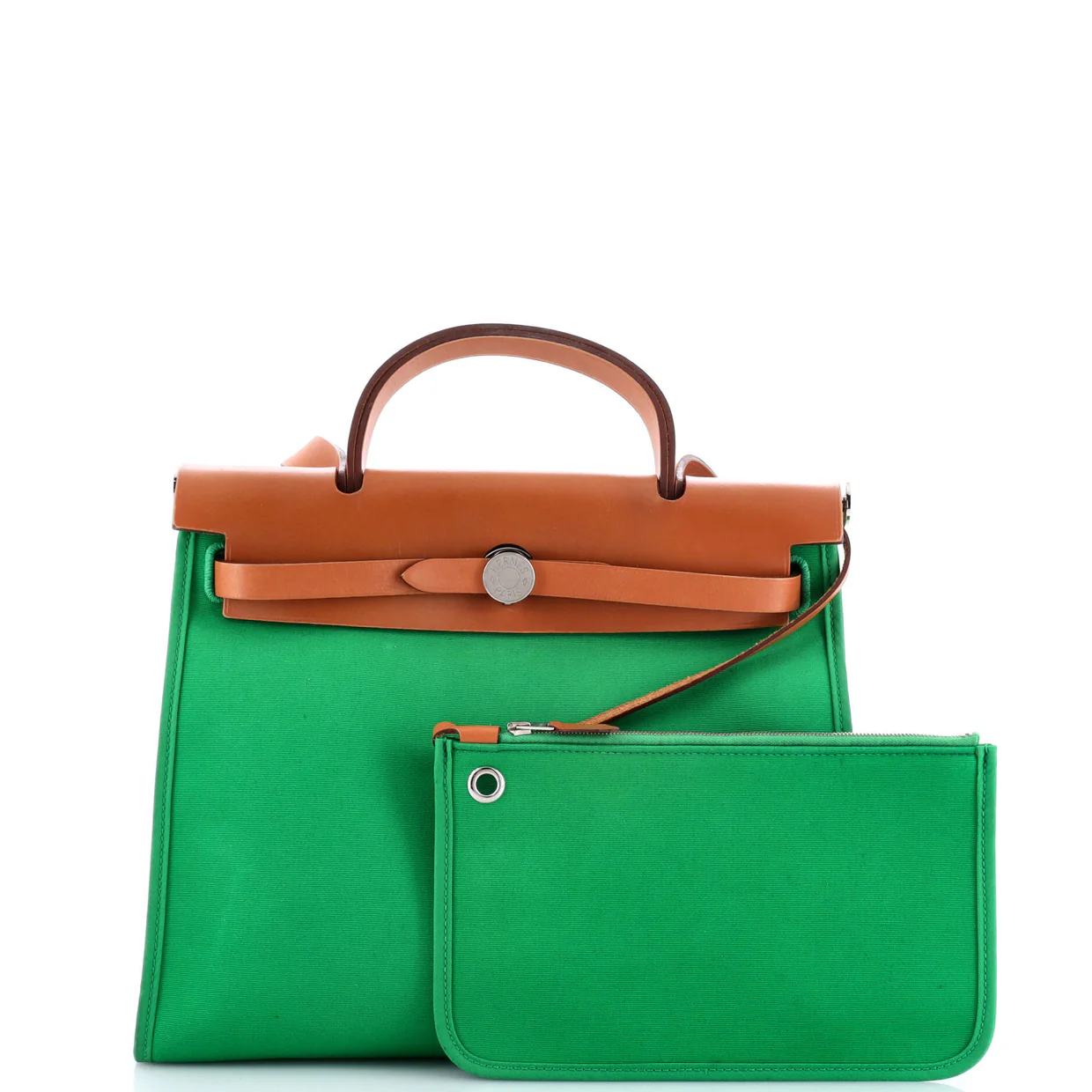 Herbag Zip Leather and Toile 31 - Deep Luxury