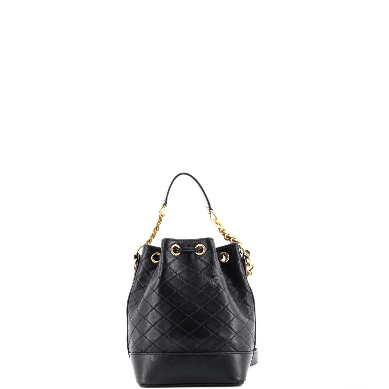 Emmanuelle Bucket Bag Quilted Leather Small - Deep Luxury