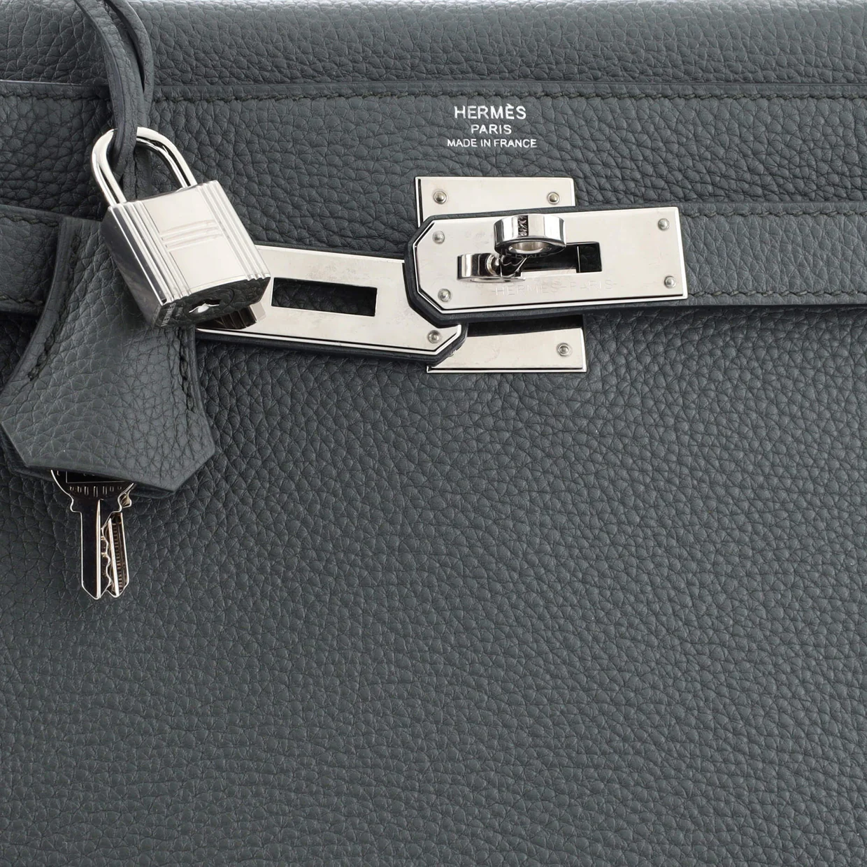 Kelly Handbag Vert Amande Togo with Palladium Hardware 28 - Deep Luxury