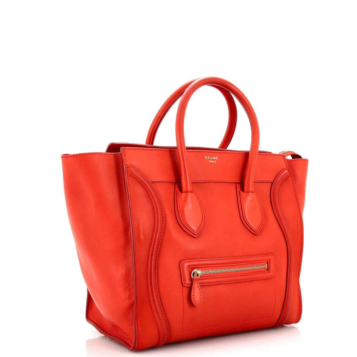 Luggage Bag Smooth Leather Medium - Deep Luxury