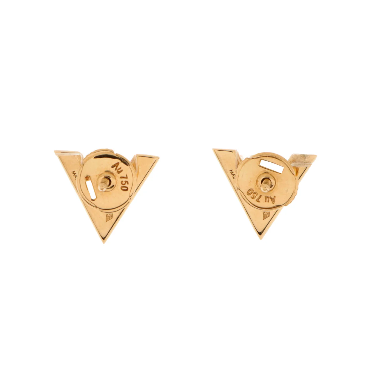 LV Volt One Stud Earrings 18K Yellow Gold with Diamonds - Deep Luxury