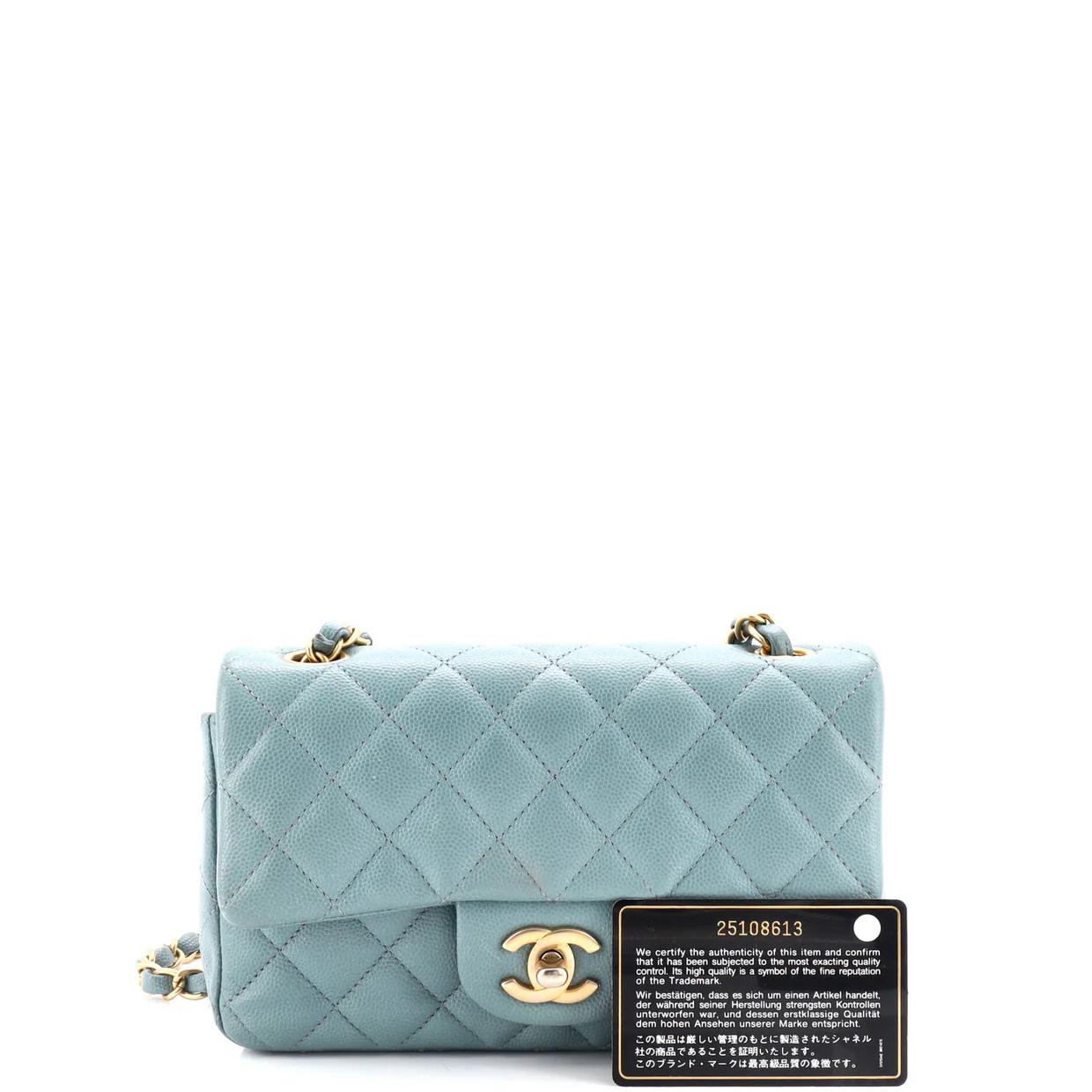 Classic Single Flap Bag Quilted Caviar Mini - Deep Luxury
