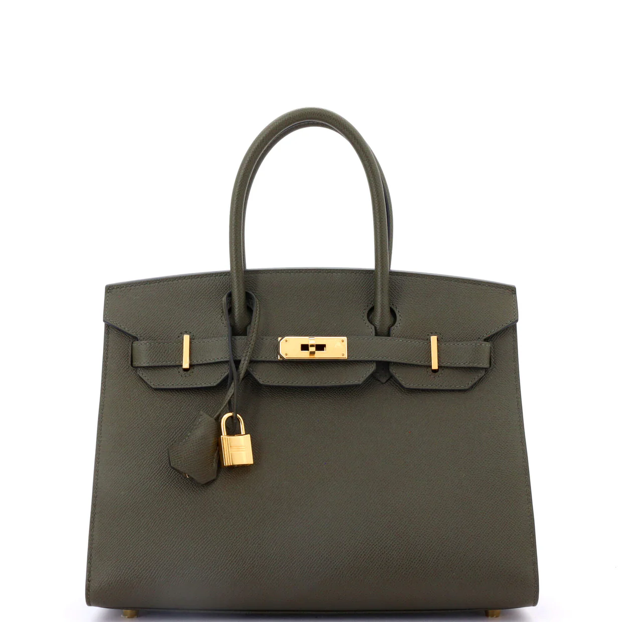 Birkin Sellier Bag Vert Maquis Epsom with Gold Hardware 30 - Deep Luxury