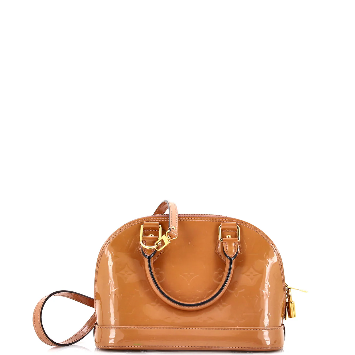 Alma Handbag Monogram Vernis BB - Deep Luxury