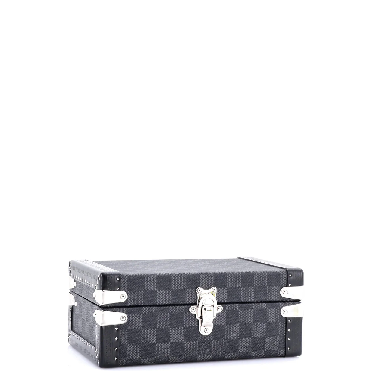 Coffret Bouton de Manchettes Damier Graphite 24 - Deep Luxury