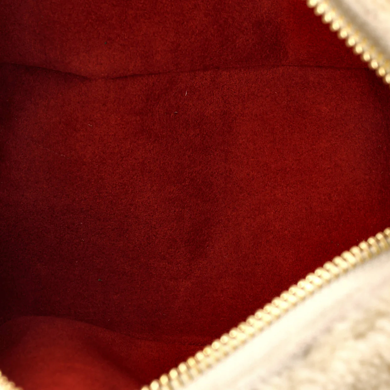 Beach Pouch Monogram Giant Teddy Fleece - Deep Luxury