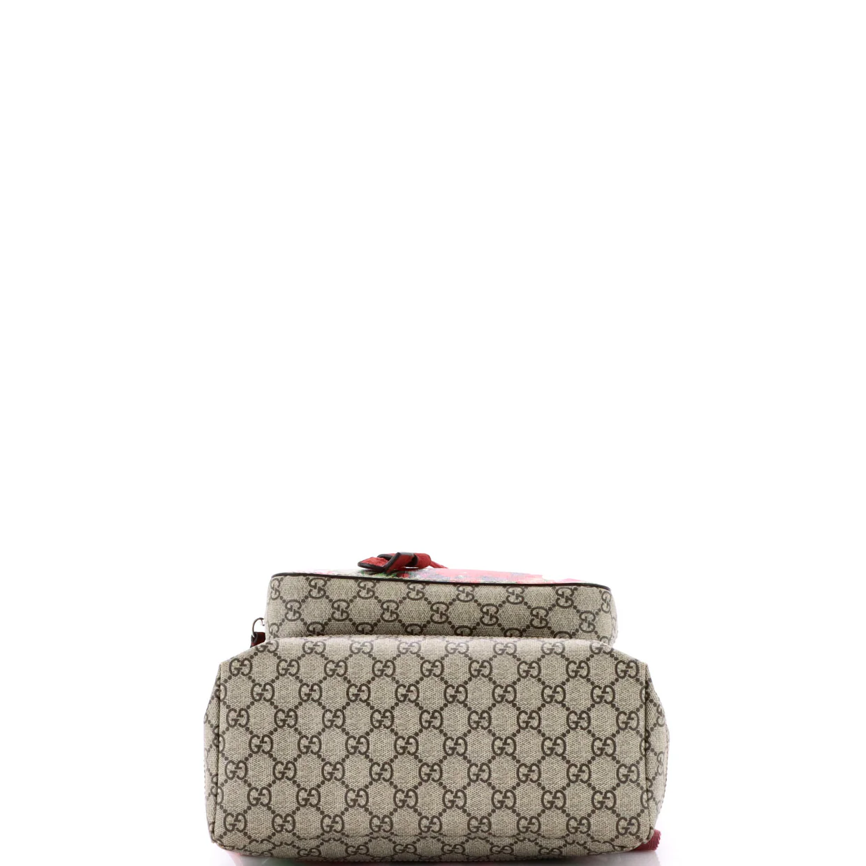 Buckle Backpack Blooms Print GG Coated Canvas Medium - Deep Luxury