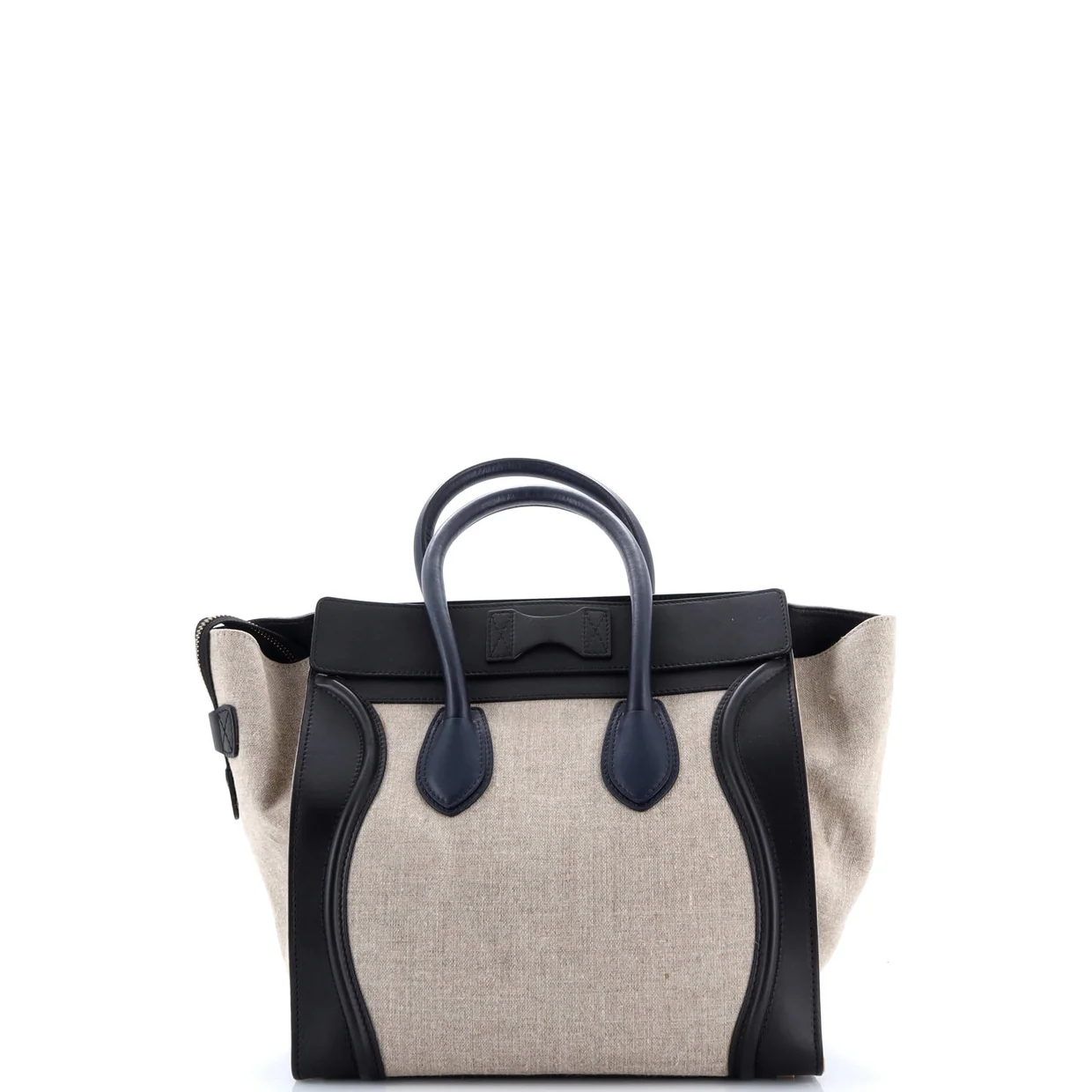 Luggage Bag Canvas and Leather Mini - Deep Luxury