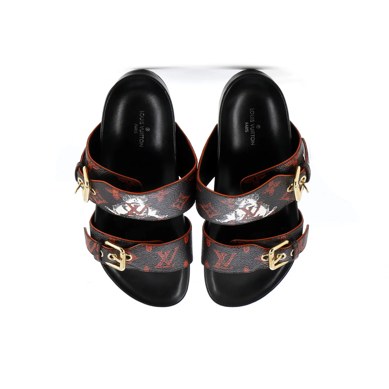 Women's Bom Dia Flat Mules Limited Edition Grace Coddington Catogram Canvas - Deep Luxury